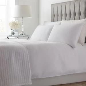 Image of Hotel Collection Patterned Pillowcase Pair - White