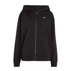 Image of Tommy Jeans Tjw Rlx XS Badge Zip Trhu - Black