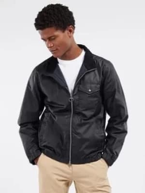 Image of Barbour City Wax Jacket, Navy Size M Men