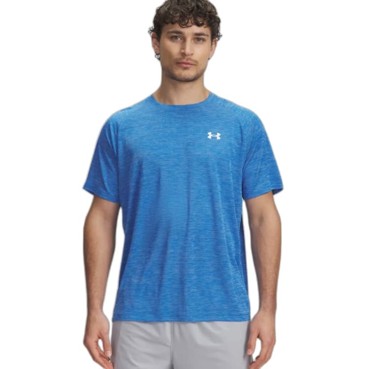 Image of Jersey Under Armour Tech Textured Bleu Male XL