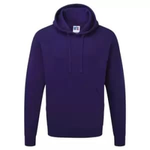 Image of Russell Mens Authentic Hooded Sweatshirt / Hoodie (S) (Purple)
