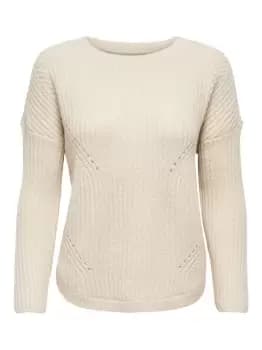 Image of ONLY Loose Knitted Pullover Women White