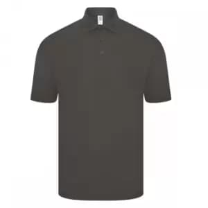 Image of Casual Classics Mens Original Tech Pique Polo Shirt (L) (Charcoal)