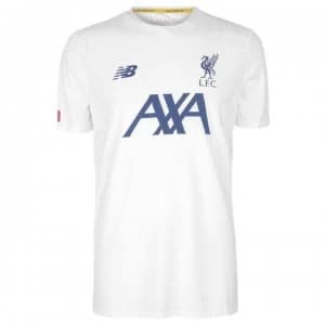 Image of New Balance Liverpool Pre Match Shirt 2019 2020 Mens - White