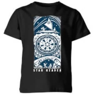 Image of Moana Star Reader Kids T-Shirt - Black - 3-4 Years