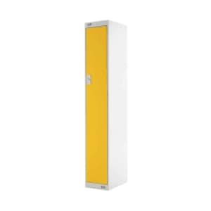 Image of Single Compartment Locker D300mm Yellow Door MC00006
