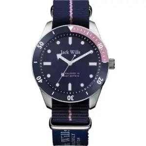 Image of Ladies Jack Wills Black Stone Watch
