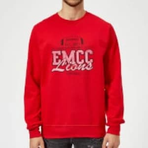Image of East Mississippi Community College Lions Distressed Sweatshirt - Red - XXL
