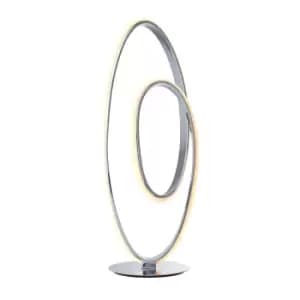 Image of Table Lamp Chrome Plate & White Silicone 16W LED module Bulb Included