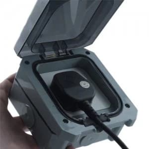 Image of Greenbrook 1G Switched Weatherproof Socket