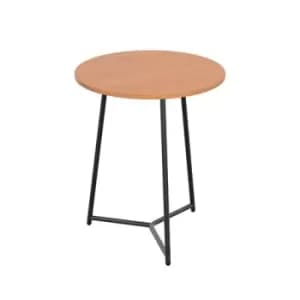 Image of Jemini Trinity Mid Table 800x800x735mm Beech/Black KF823636