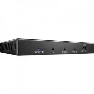 Image of LINDY 2 Port HDMI 18G Splitter 2 ports HDMI splitter 3840 x 2160 p Black