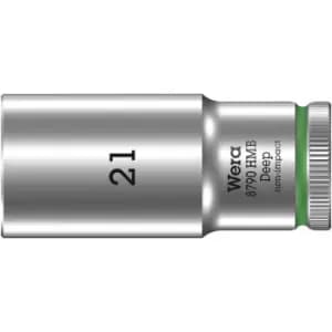 Image of Wera 8790 HMB Deep 3/8" Drive Hexagon Socket Metric 3/8" 21mm