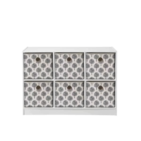 Image of Lloyd Pascal 6 Cube With 6 X Tree Storage Boxes