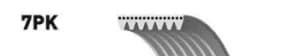 Image of Micro-V Multi-Ribbed Belt Gates 7PK1113