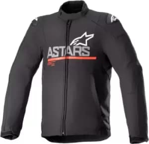 Image of Alpinestars SMX waterproof Motorcycle Textile Jacket, black-grey-red, Size 2XL, black-grey-red, Size 2XL
