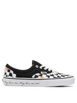 Image of Vans Ua Era, Black/White/Yellow, Size 7, Women