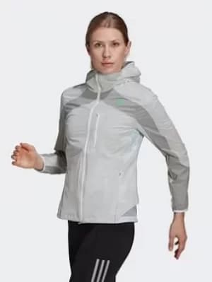 Image of adidas Adizero Marathon Jacket, Black/Grey Size M Women