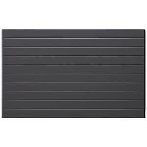Image of Henrad Everest Single Convector Designer Radiator - Grey 600 x 800 mm