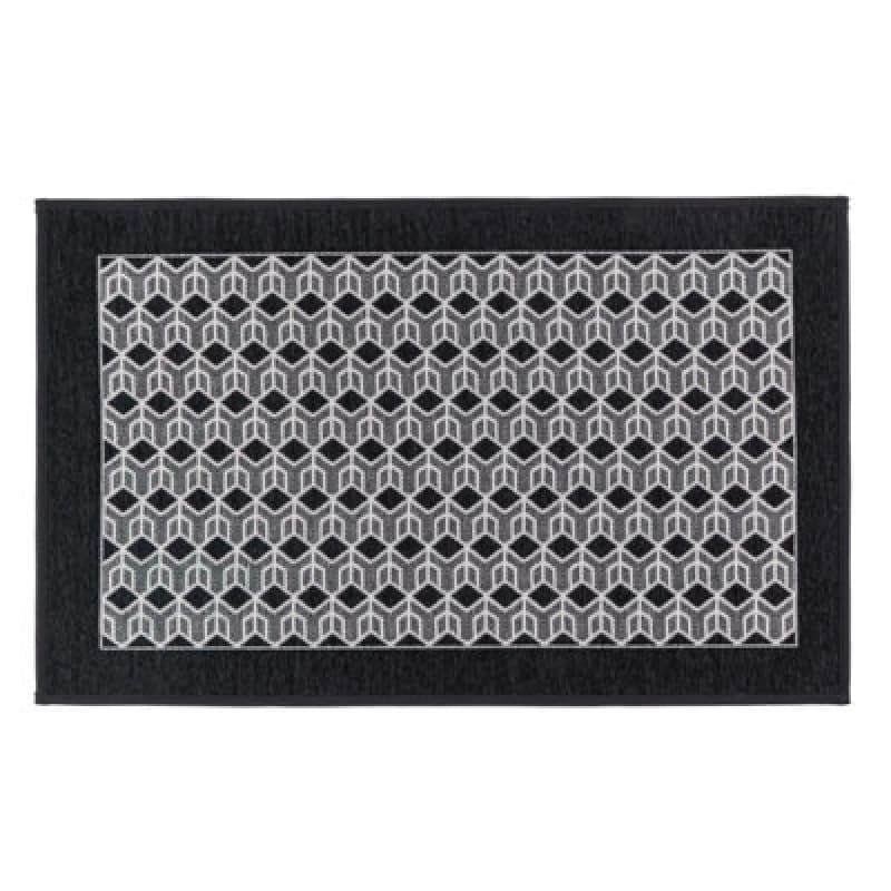 Image of Jvl Allure Doormat, Black - 50X75Cm