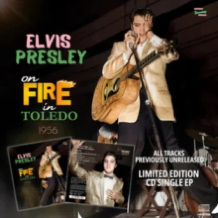 Image of Elvis Presley On Fire in Toledo 1956 (Vinyl) 7 EP with CD