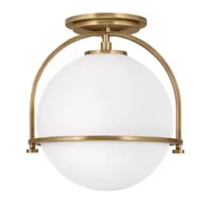 Image of Hinkley Somerset Globe Ceiling Light Heritage Brass