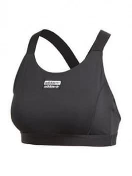 Image of adidas Originals R.y.v Bra Top, Black, Size 10, Women