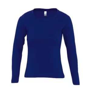 Image of SOLS Womens/Ladies Majestic Long Sleeve T-Shirt (XL) (Ultramarine)