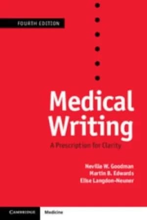 Image of Medical writing by N. W Goodman
