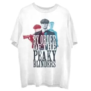 Image of Peaky Blinders - 3 Tommys Unisex XX-Large T-Shirt - White