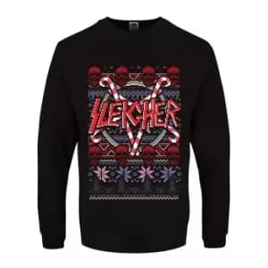 Image of Grindstore Mens Sleigher Christmas Jumper (X Small (34-36in)) (Black)