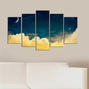 Image of 5MF-27 Multicolor Decorative MDF Painting (5 Pieces)