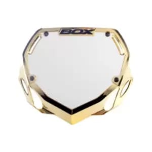 Image of Box Phase 1 Number Plate Small Gold Chrome
