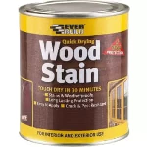 Image of Everbuild Satin Wood Stain Mahogany 2.5 Litre