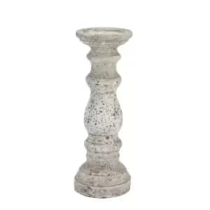 Image of Small Stone Ceramic Column Candle Holder