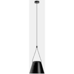 Image of Leds-C4 Attic - Decorative Hanging Ceiling Pendant Matt Black 1x E27 / 250cm