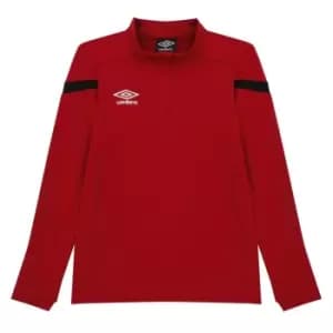 Image of Umbro Club Half Zip Top Juniors - Red