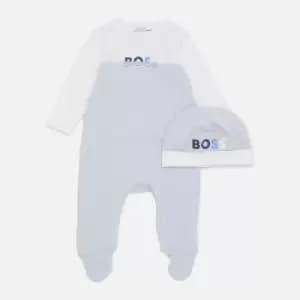 Image of Hugo Boss Boys' Pyjama and Hat Set - Pale Blue - 6 Months