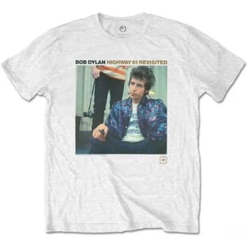 Image of Bob Dylan - Highway 61 Revisited Unisex Large T-Shirt - White