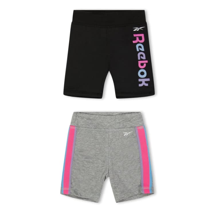 Image of Reebok Kids Rnbw Jogger Jersey Shorts Silver female 3-4 Yrs