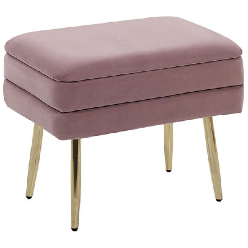 Image of Beliani Storage Bench Odessa Velvet Pink