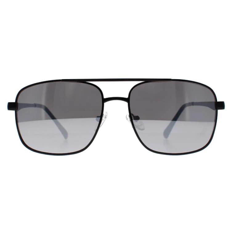 Image of Guess Aviator Black Silver Mirrored GF0211 Black