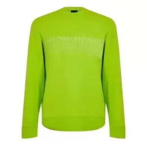 Image of BOSS Embroidered Logo Sweater - Green