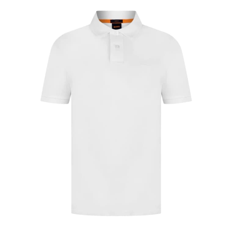 Image of Boss Passenger Piqu Polo Top - White White 3XL