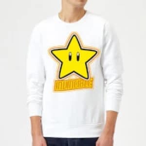 Image of Nintendo Super Mario Invincible Sweatshirt - White - L