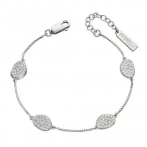 Image of Organic Shape Full Pave Station Bracelet B5252C