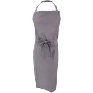 Image of Jassz Bistro Unisex Bib Apron With Pocket / Barwear (Pack of 2) (One Size) (Grey) - Grey