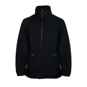 Image of SOLS Childrens/Kids North Zip-Up Fleece Jacket (12yrs) (Black)