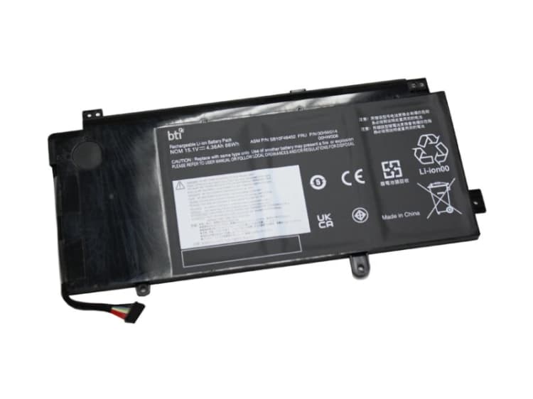 Image of BTI BTI 67Wh 4 cell SB10F46452 compatible battery for Lenovo YOGA 15 20DR YOGA 15 20DQ YOGA 15 00HW008-BTI