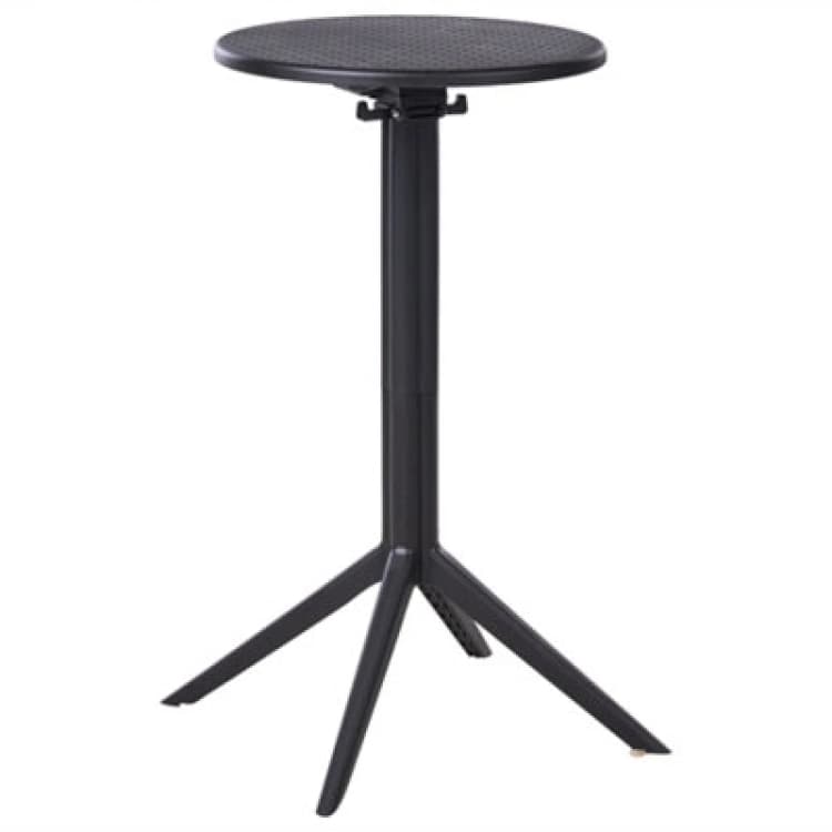 Image of Beliani Garden Bar Table Legrena 60 Cm 60 Cm Black